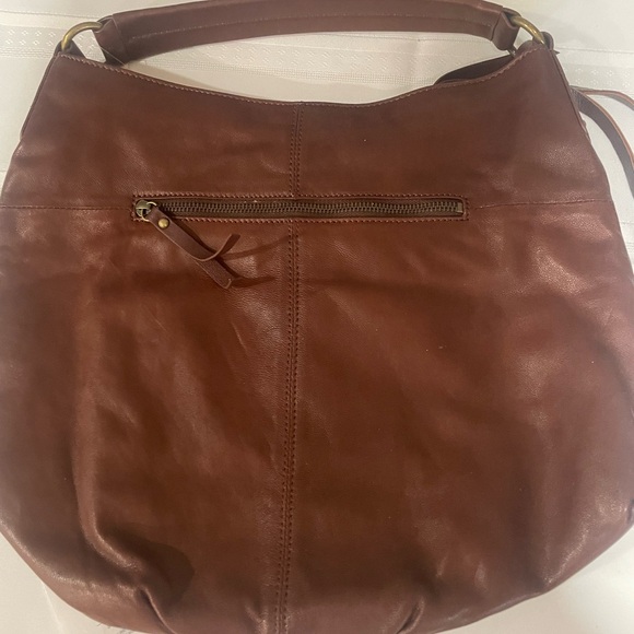 NWOT Lucky Brand Authentic Leather Hobo Bag - Picture 2 of 7